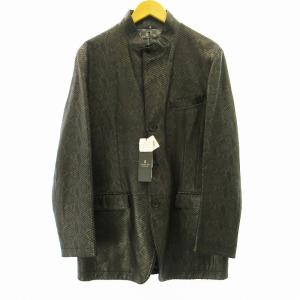 COLLECTION 希少 パイソン調デザイン ラムレザー ジャケット