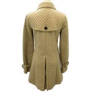 BURBERRY LONDON 裏地ノバチェック キルティングコート ベージュ 36