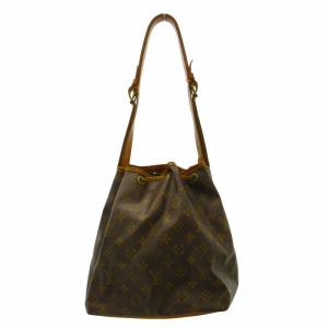 LOUIS VUITTON M42226 プチ・ノエ 巾着ワンショルダーバッグ モノグラム ブラウン