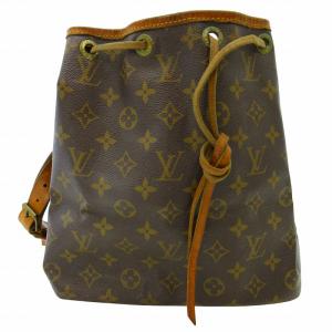 LOUIS VUITTON M42226 プチ・ノエ 巾着ワンショルダーバッグ モノグラム ブラウン