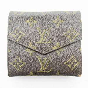 LOUIS VUITTON M61660 ポルトモネ ビエ カルトクレディ モノグラム Wホック コンパクトウォレット ブラウン 茶 0110 AA