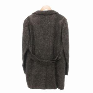 STRASBURGO チェスターコート ジャケット ダブル リネンツイード 50 L グレー