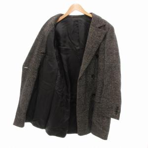 STRASBURGO チェスターコート ジャケット ダブル リネンツイード 50 L グレー