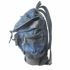 COACH カモフラ柄 迷彩柄 リュックサック バックパック デイパック ネイビー 紺 F72036 0106 AA