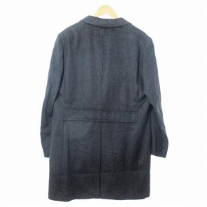 Paul Stuart タグ付き アンゴラ ウール チェスターコート ジャケット LL チャコールグレー 0103 ECO