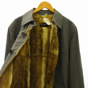 DOLCE&GABBANA ベルト付き ステンカラーコート グレー 52