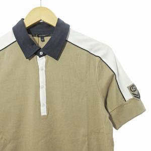 GUCCI タグ付き ポロシャツ カットソー インターロッキング 半袖 XL ベージュ 0107 ECO AA