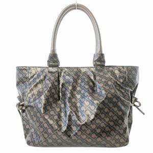 GHERARDINI ソフティ トートバッグ ショルダーバッグ 総柄 ブロンズ ブラウン 茶系 0110