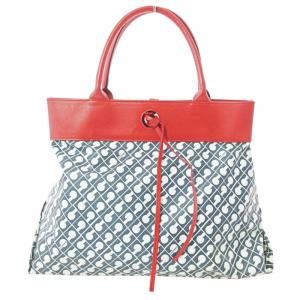 GHERARDINI ソフティ トートバッグ ハンドバッグ 総柄 緑 赤 白 グリーン レッド ホワイト GH0291TP 0110