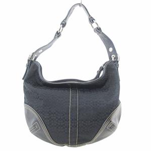 COACH 2158 ミニシグネチャー ジャガード ショルダーバッグ ワンショルダー ハンドバッグ ブラック 黒 0110