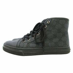 GUCCI GGキャンバス ハイカットスニーカー ブラック 36