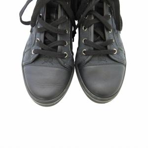 GUCCI GGキャンバス ハイカットスニーカー ブラック 36