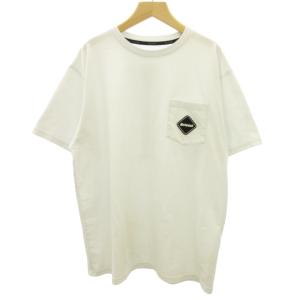 F.C.Real Bristol バックプリント Tシャツ カットソー ラバーワッペン 胸ポケット 白 ホワイト XL 0120
