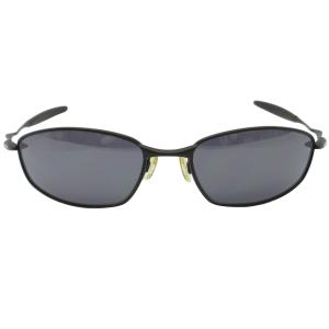 OAKLEY WHISKER ウィスカー サングラス アイウェア ロゴ ミラーレンズ ヴィンテージ 黒 ブラック 0121 ECO AA