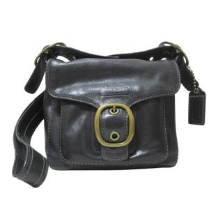 11418 ショルダーバッグ マグネットボタン レザー 斜め掛け 鞄 チャーム 黒 ブラック AA  GY18 X