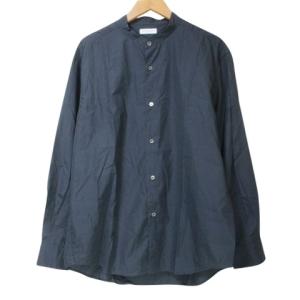 BEAUTY&YOUTH UNITED ARROWS バンドカラーシャツ 3点セット テーパードシルエット 半袖 長袖 無地 L ネイビー グレー X