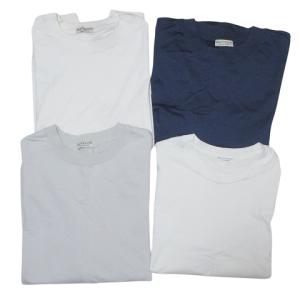 近年 Tシャツ 4点セット ガスコットン クルーネック スウェット カネマサメリヤス カットソー 半袖 長袖 無地 ホワイト