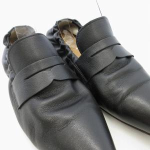 TOD'S 22AW テーパードトゥ レザーローファー ブラック 36