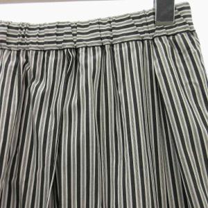 Diagram GRACE CONTINENTAL 美品 23SS ストライプ フレアスカート アシンメトリー ロング マキシ丈 総柄 白 ホワイト グレー 36 約S 0208