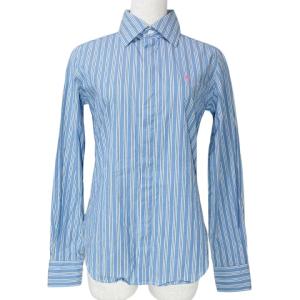 ポニー刺繍 ストライプ シャツ 長袖 比翼ボタン スーパースリムフィット 2/155