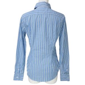 RALPH LAUREN ポニー刺繍 ストライプ シャツ 長袖 比翼ボタン スーパースリムフィット 2/155