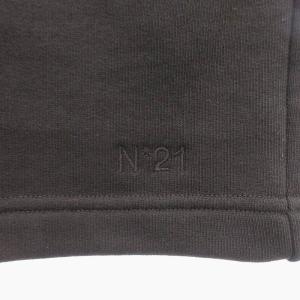 N°21 美品 22AW ロゴ刺繍 スウェット イージー スカート ロング 国内正規品 22AW-C101-4038 黒 ブラック 42