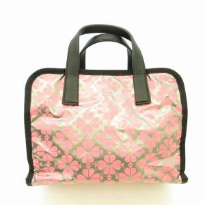 kate spade new york ハンドバッグ トートバッグ ミニバッグ サブバッグ ロゴ 総柄 PXRUA234 ピンク シルバー 0313