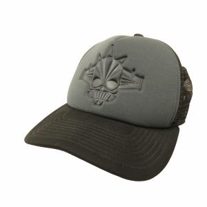 美品 スカルロボット メッシュキャップ シックスパネル 帽子 黒 ブラック F 0314