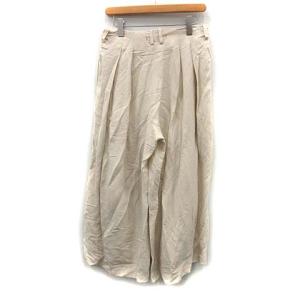 suzukitakayuki 19SS パンツ ワイド ラップ リネン 麻 ロング 1 S ベージュ