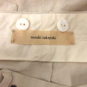 suzukitakayuki 17SS サルエルパンツ ロング リネン 麻 ベージュ