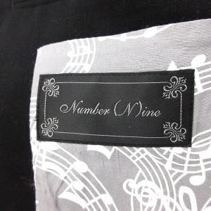 NUMBER (N)INE テーラードジャケット 1B 3 L 黒 ブラック