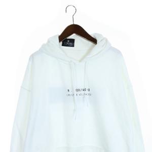 N.HOOLYWOOD 19SS パーカー プルオーバー フード ロゴ 長袖 40 L 白 ホワイト