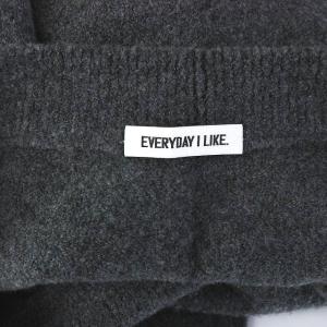EVERYDAY I LIKE 20AW Boucle ワンピース ニット ロング 長袖 グレー