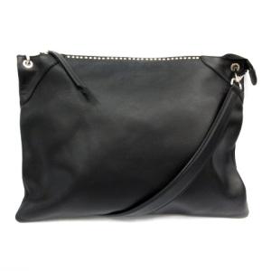 J&M DAVIDSON 2way ワンショルダーバッグ クラッチバッグ スタッズ  レザー 黒 ブラック