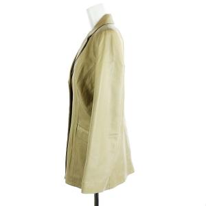 BALMAIN ラムレザーテーラードジャケット 9 ベージュ