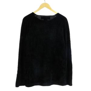 COMME des GARCONS HOMME PLUS ベロアニットセーター S ブラック