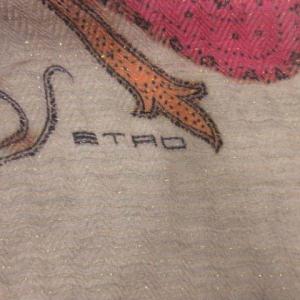 ETRO ストール マフラー ペイズリー柄 ベージュ ブラウン