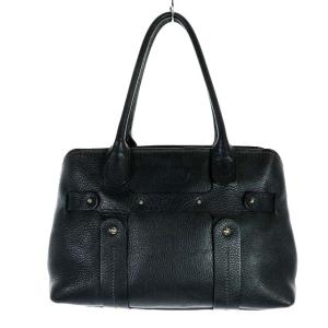 Salvatore Ferragamo カウレザーハンドバッグ ブラック