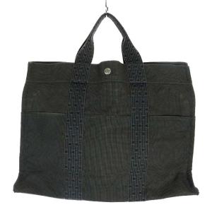 HERMES エールライン MM キャンバストートバッグ ブラック