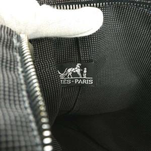 HERMES エールライン MM キャンバストートバッグ ブラック