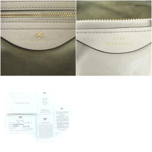 ANYA HINDMARCH chubby barrel ハンドバッグ 2way レザー ライトグレー