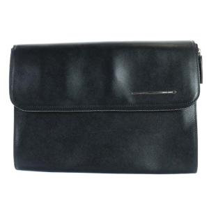 カウレザークラッチバッグ ブラック