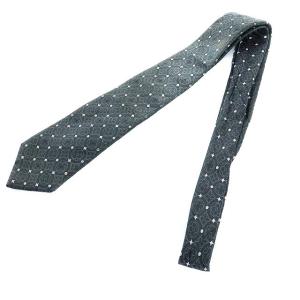 LOUIS VUITTON ネクタイ レギュラータイ シルク モノグラム ブラック