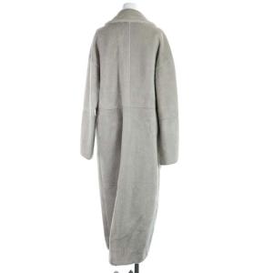 Ameri VINTAGE 19AW BLANKET LIKE FAKE MOUTON COAT ロングコート シャギー F ベージュ