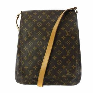 M51258 ミュゼットサルサ モノグラム ショルダーバッグ ブラウン 