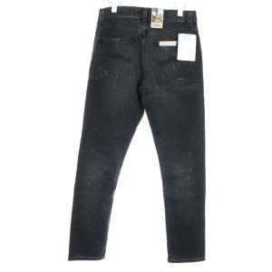 Nudie Jeans Lean Dean 087 USED加工デニムパンツ ブラック