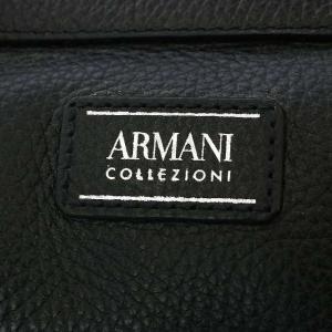 ARMANI COLLEZIONI 2WAYバッグ レザー ブラック