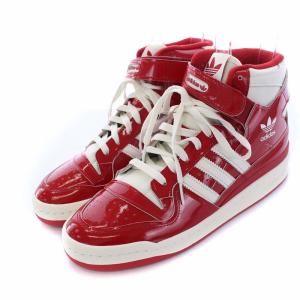 adidas Originals FORUM 84 HI ハイカットスニーカー エナメル 27.0cm レッド タグ付き