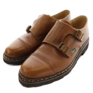 Paraboot WILLIAM ダブルモンクレザーシューズ 6 茶