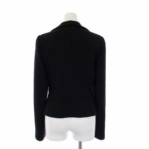 EMPORIO ARMANI スーツ セットアップ 上下 テーラードジャケット タイトスカート 40 38 M S 黒 ブラック